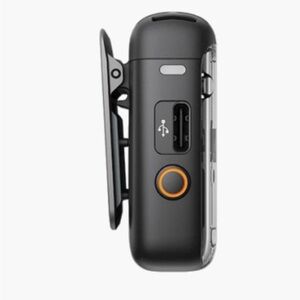 Black and Orange Clip-On Device